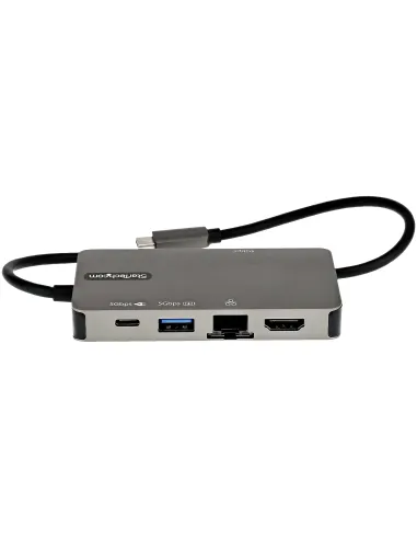 StarTech.com Adaptador Multipuertos USB-C - Docking Station USB Tipo C a HDMI 4K30 o VGA 1080p - Replicador de Puertos USBC PD