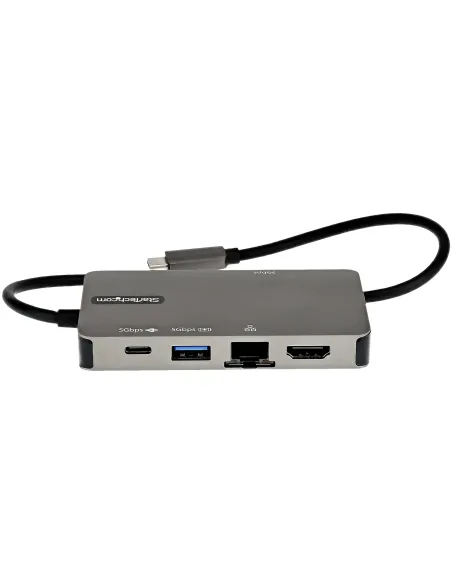 StarTech.com Adaptador Multipuertos USB-C - Docking Station USB Tipo C a HDMI 4K30 o VGA 1080p - Replicador de Puertos USBC PD