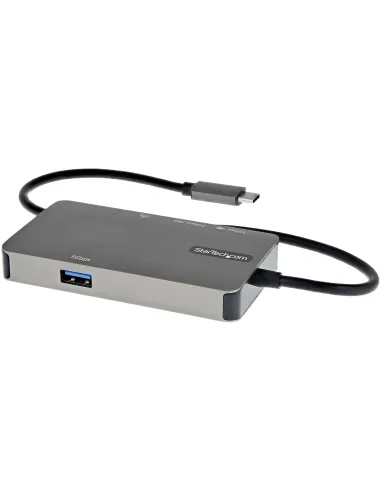 StarTech.com Adaptador Multipuertos USB-C - Docking Station USB Tipo C a HDMI 4K30 o VGA 1080p - Replicador de Puertos USBC PD