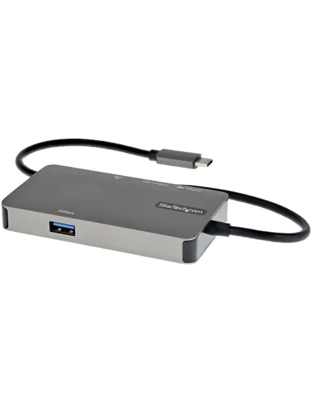 StarTech.com Adaptador Multipuertos USB-C - Docking Station USB Tipo C a HDMI 4K30 o VGA 1080p - Replicador de Puertos USBC PD