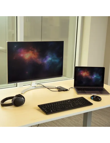 StarTech.com Docking Station para Ordenadores Portátiles USB-C - Replicador de Puertos USB Tipo C HDMI Red Ethernet Lector SD -