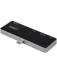 StarTech.com Adaptador Multipuertos USB C a HDMI 2.0 de 4K 60Hz - Entrega de Alimentación PD de 100W Pass Through - Hub USB 3.0 2