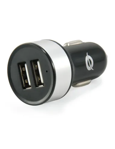 Conceptronic CUSBCAR2A cargador de dispositivo móvil Tableta Plata Encendedor de cigarrillos Auto