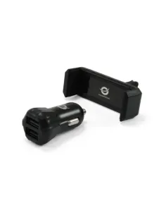 Conceptronic CUSBCAR2AKIT cargador de dispositivo móvil Smartphone, Tableta Negro Encendedor de cigarrillos Auto