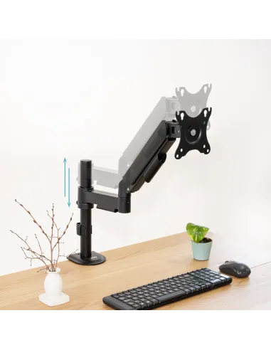 TooQ Soporte de Mesa para Pantallas 17”-32”, Color Negro