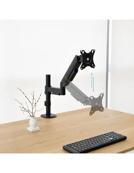 TooQ Soporte de Mesa para Pantallas 17”-32”, Color Negro