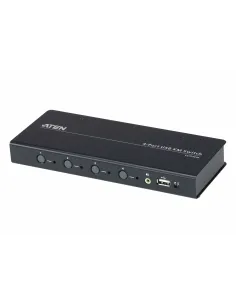 ATEN Switch KM USB de 4 puertos con Boundless Switching (cables incluidos)