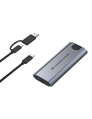 Conceptronic DANTE05G caja para disco duro externo Caja externa para unidad de estado sólido (SSD) Gris M.2