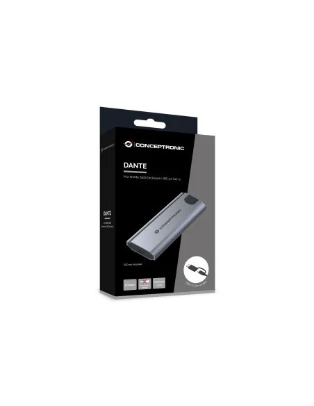 Conceptronic DANTE05G caja para disco duro externo Caja externa para unidad de estado sólido (SSD) Gris M.2