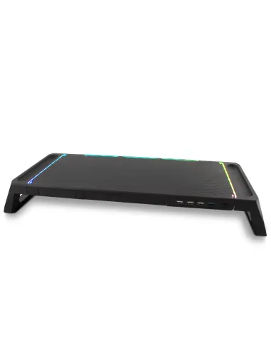 Deep Gaming DEEPGAMING SOPORTE PARA MONITOR CON HUB 4USB + ILUMINACION RGB