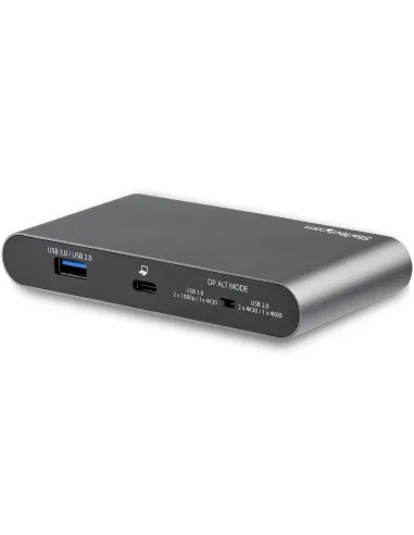 StarTech.com Docking Station USB C para 2 Monitores DisplayPort 4K - con Entrega de Potencia de 100W Passthrough - GbE - Hub