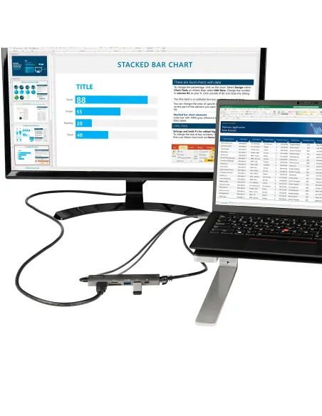 StarTech.com Adaptador Multipuertos USB C - Docking Station USB Tipo C a HDMI 2.0 4K 60Hz - Entrega de Alimentación 100W