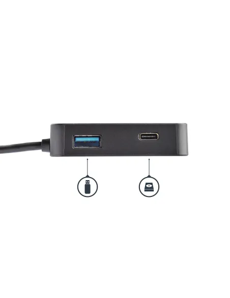 StarTech.com Adaptador Multipuertos USB C - Mini Dock Portátil USB-C 4K HDMI - Gigabit Ethernet - Hub USB 3.0 (1x USB-A 1x