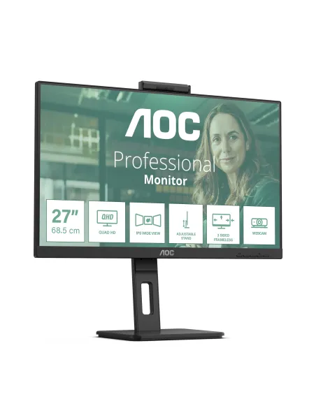 AOC Q27P3QW pantalla para PC 68,6 cm (27") 2560 x 1440 Pixeles Quad HD Negro