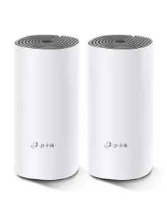 TP-Link Deco E4 (2-pack) Doble banda (2,4 GHz   5 GHz) Wi-Fi 5 (802.11ac) Blanco, Gris Interno
