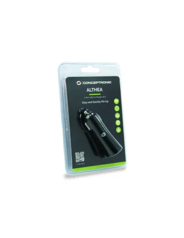 Conceptronic Cargador de coche USB de 2 puertos de 4,2 A