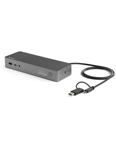 StarTech.com Docking Station Universal para Portátil - Replicador de Puertos Híbrido USB-C -A - 2x HDMI y DP 4K - PD 100W - Mac