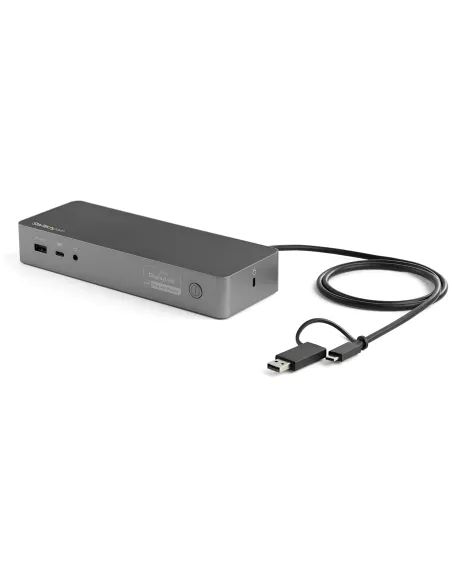 StarTech.com Docking Station Universal para Portátil - Replicador de Puertos Híbrido USB-C -A - 2x HDMI y DP 4K - PD 100W - Mac