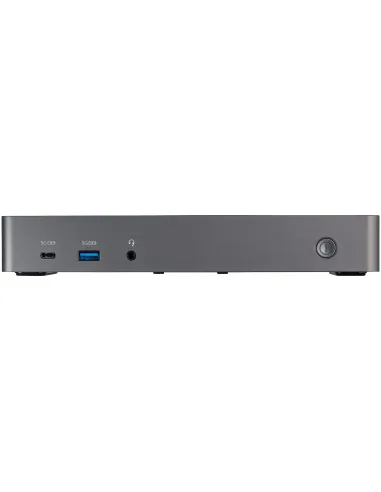 StarTech.com Docking Station USB-C y USB-A 10Gb - Replicador de Puertos Híbrido Universal para 3 Monitores DisplayPort y HDMI