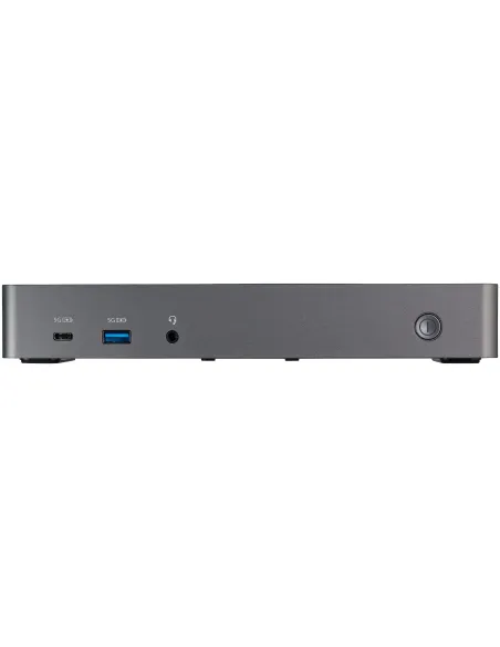 StarTech.com Docking Station USB-C y USB-A 10Gb - Replicador de Puertos Híbrido Universal para 3 Monitores DisplayPort y HDMI