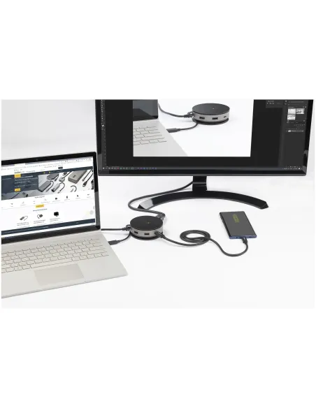 StarTech.com Adaptador Multipuertos USB-C - Docking Station USB 3.1 Gen 2 Tipo C con Vídeo HDMI, DisplayPort de 4K a 60Hz o VGA