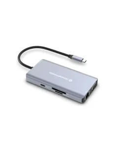 Conceptronic DONN20G base para portátil y replicador de puertos Alámbrico USB 3.2 Gen 1 (3.1 Gen 1) Type-C Gris 2