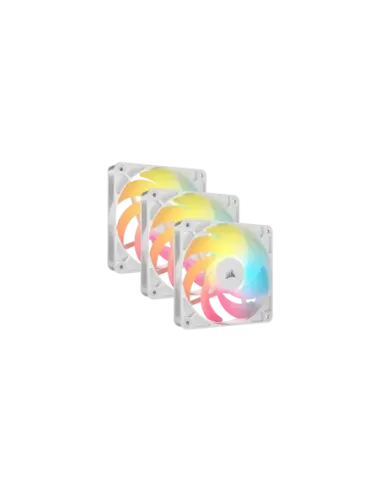 Corsair RS120-R ARGB Carcasa del ordenador Ventilador 12 cm Blanco 3 pieza(s)