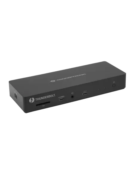 Conceptronic DONN30B base para portátil y replicador de puertos Alámbrico Thunderbolt 4 Negro