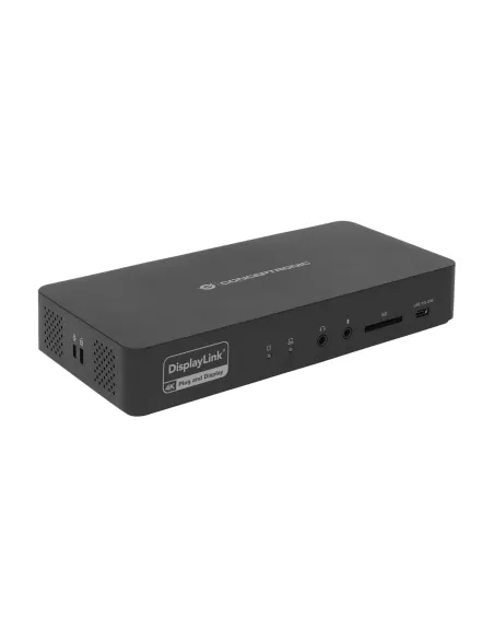 Conceptronic DONN31B base para portátil y replicador de puertos Alámbrico USB 3.2 Gen 2 (3.1 Gen 2) Type-C Negro