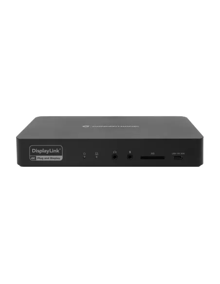 Conceptronic DONN31B base para portátil y replicador de puertos Alámbrico USB 3.2 Gen 2 (3.1 Gen 2) Type-C Negro