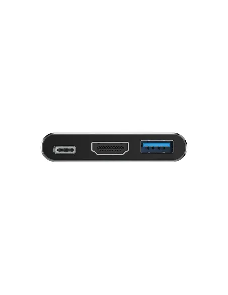 Conceptronic DONN18G base para portátil y replicador de puertos Alámbrico USB 3.2 Gen 1 (3.1 Gen 1) Type-C Gris