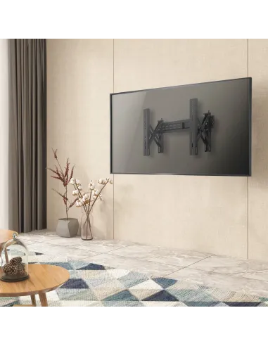 AISENS Soporte para Videowall Nivelable y Función Pop-Out para Tv 70Kg de 37-70, Negro