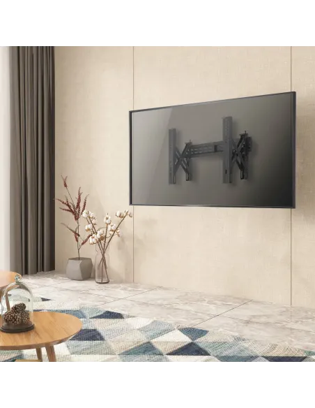 AISENS Soporte para Videowall Nivelable y Función Pop-Out para Tv 70Kg de 37-70, Negro