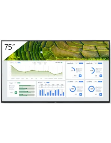 Sony FW-75BZ30L pantalla de señalización Pantalla plana para señalización digital 190,5 cm (75") LCD Wifi 440 cd   m² 4K Ultra