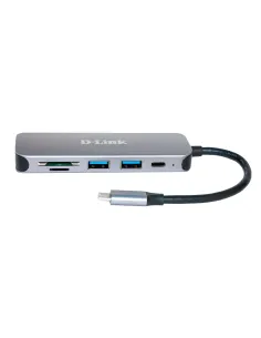 D-Link DUB-2325 base para portátil y replicador de puertos USB Tipo C Gris 2