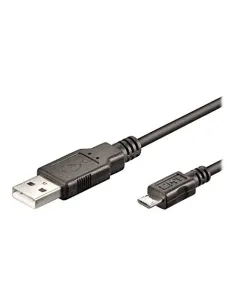 Ewent EC1019 cable USB USB 2.0 1 m Micro-USB A USB A Negro