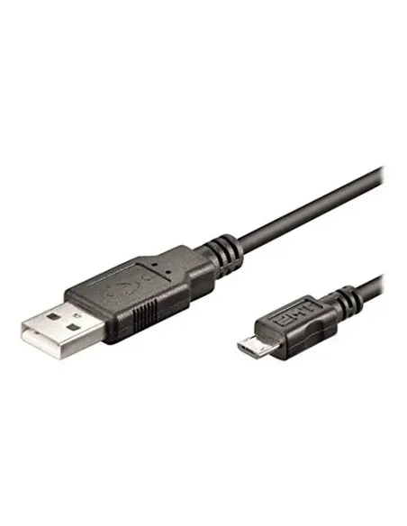 Ewent EC1019 cable USB USB 2.0 1 m Micro-USB A USB A Negro
