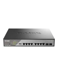 D-Link DSS-200G-10MPP switch Gestionado L2 Gigabit Ethernet (10 100 1000) Energía sobre Ethernet (PoE) 1U Negro, Gris