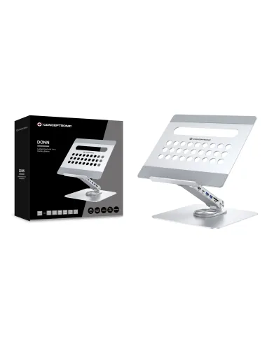 Conceptronic DONN27G soporte para ordenador portátil Plata