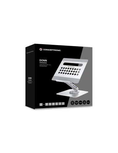 Conceptronic DONN27G soporte para ordenador portátil Plata
