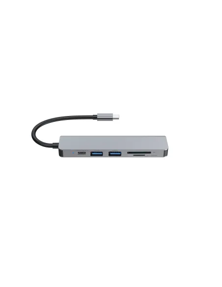 Conceptronic DONN02G base para portátil y replicador de puertos USB 3.2 Gen 1 (3.1 Gen 1) Type-C Aluminio