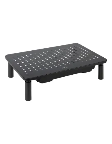 TooQ Soporte Elevador Multiusos para Monitor Portátil, Negro