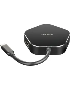 D-Link DUB-M420 base para portátil y replicador de puertos Alámbrico Thunderbolt 3 Aluminio, Negro
