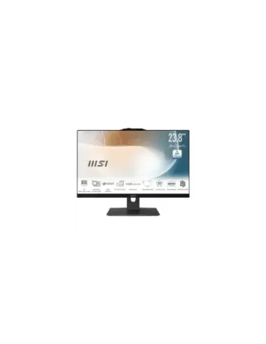 MSI AIO MODERN AM242P 1M-1499ES. 23.8" IPS LED FHD. UMA. SO-DIMM DDR5 16GB (8GB*2). 512GB. W11 HOME. NEGRO
