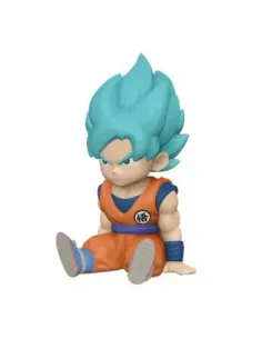 Figura hucha plastoy dragon ball super saiyan blue son goku
