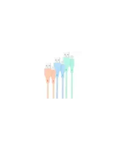 Cables USB 2.0 Lightning Nanocable 10.10.0401-CO1/ USB Macho - Lightning Macho/ 1m/ 3 Unidades/ Rosa, Azul y Verde