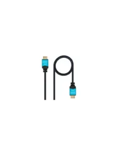 Cable HDMI 2.0 4K Nanocable 10.15.3707/ HDMI Macho - HDMI Macho/ 7m/ Negro/ Azul