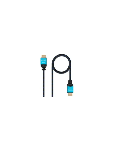 Cable HDMI 2.0 4K Nanocable 10.15.3707/ HDMI Macho - HDMI Macho/ 7m/ Negro/ Azul