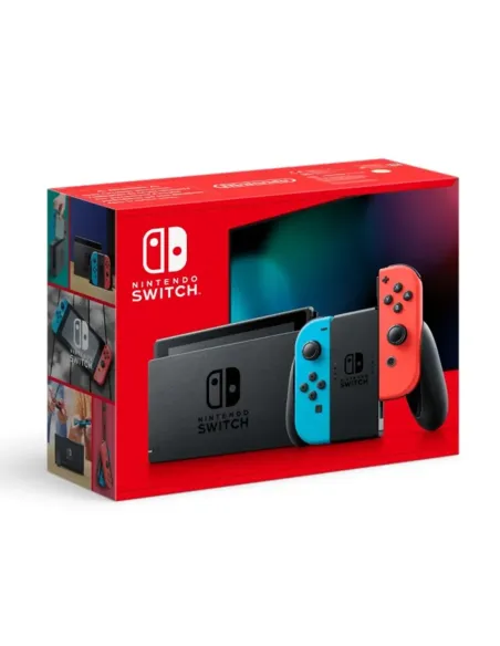 Consola nintendo switch azul neon - rojo neon v2 ( packaging nuevo )