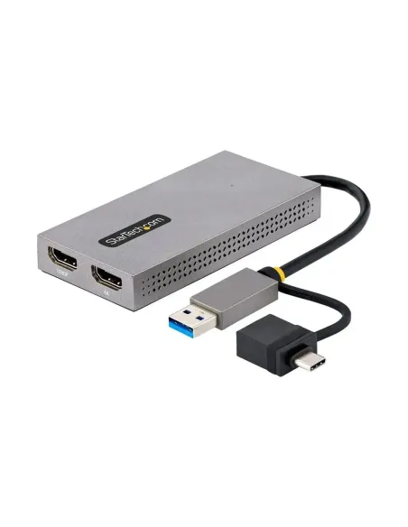 Adaptador usb 3.0 - usb tipo c a 2x hdmi startech macho - hembra -  gris